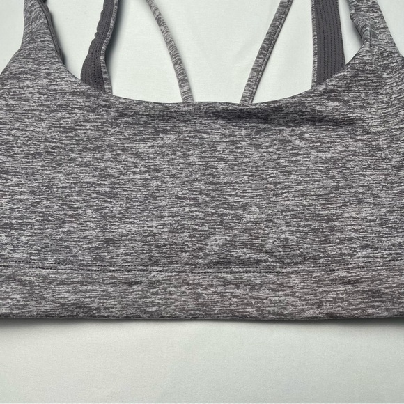 Athleta Exhale Sports Bra in SoftLuxe Pullover Open Back Gray, Size S - Picture 5 of 10